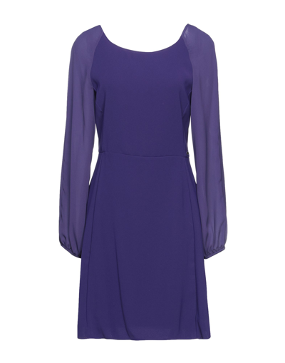 Armani Exchange Short Dresses In Purple