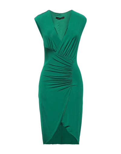 Shop Roberto Cavalli Woman Mini Dress Green Size 4 Viscose, Elastane