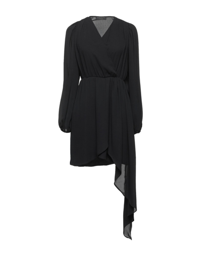 Shop Angela Mele Milano Short Dresses In Black