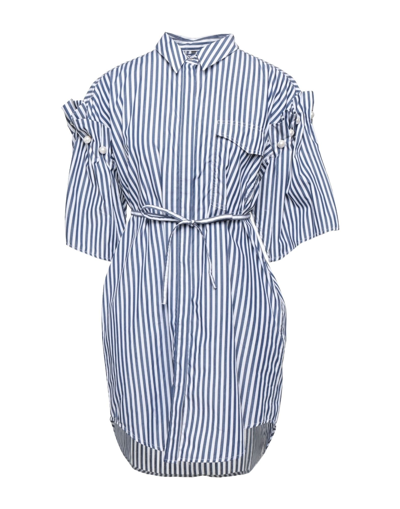 Shop Mother Of Pearl Woman Mini Dress Midnight Blue Size M Organic Cotton