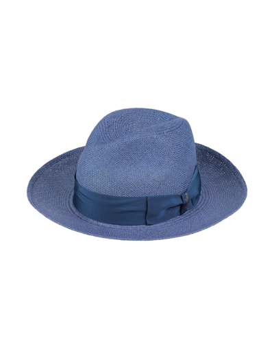 Shop Borsalino Hats In Pastel Blue