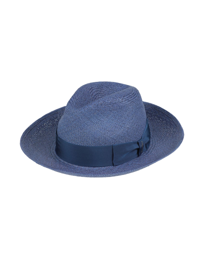 Shop Borsalino Hats In Blue