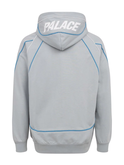 Palace Sidewinder Logo-print Hoodie In Grey
