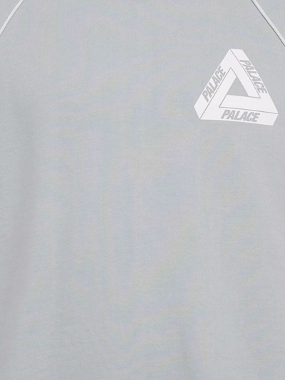 Palace Sidewinder Logo-print Hoodie In Grey