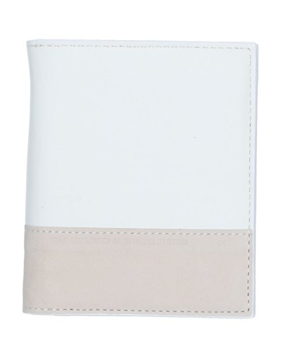 Shop Oamc Man Wallet White Size - Calfskin