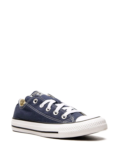Converse Chuck Taylor All Star Mens Ox Navy Textile Sneakers In Blue