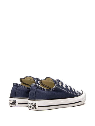 Converse Chuck Taylor All Star Mens Ox Navy Textile Sneakers In Blue