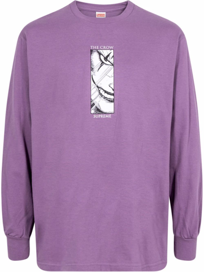 Shop Supreme The Crow Crew-neck Sweatshirt In Pink