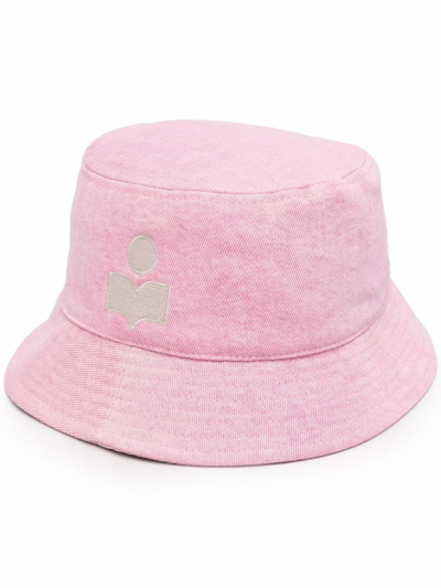 Shop Isabel Marant Haley Denim Bucket Hat In Rosa