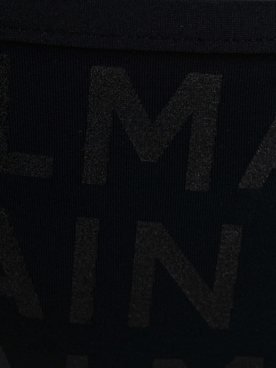 Balmain Logo-print Bikini In Schwarz