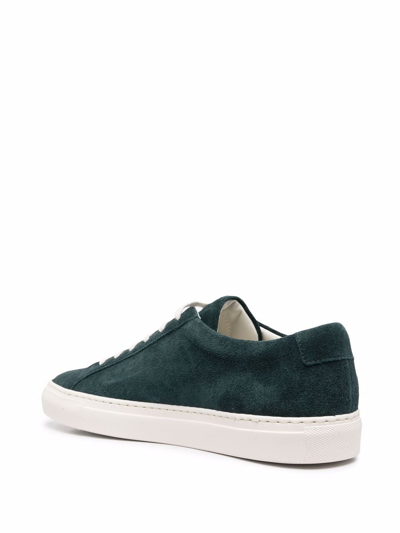 Common Projects Green Suede Achilles Low Sneakers | ModeSens