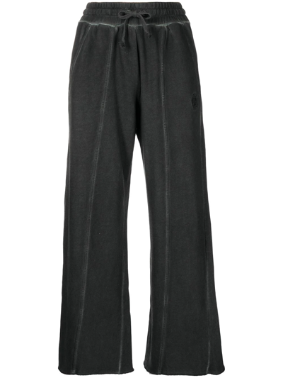 Shop Izzue Drawstring Wide-leg Trousers In Grau