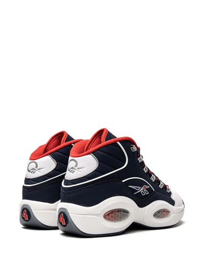 Reebok Question Mid Top Sneaker In Blue