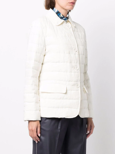 Herno Padded Down Jacket In Weiss
