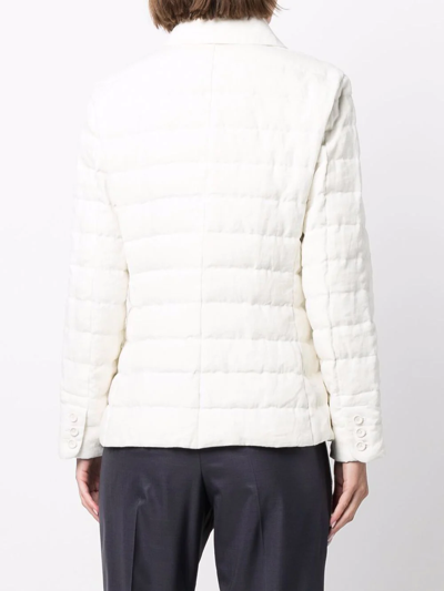 Herno Padded Down Jacket In Weiss