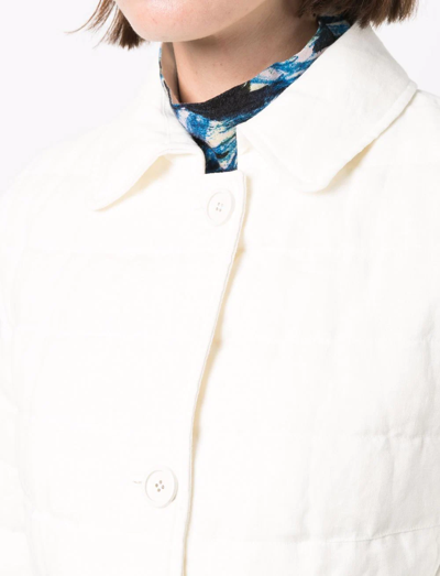 Herno Padded Down Jacket In Weiss