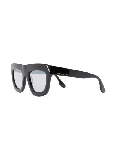 Victoria Beckham Wayfarer-frame Sunglasses In Schwarz