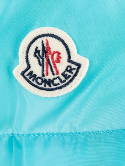 Shop Moncler Logo-patch Detail Swim Shorts In Blau