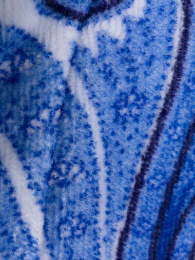 Etro Home Paisley Print Bathrobe In Blue