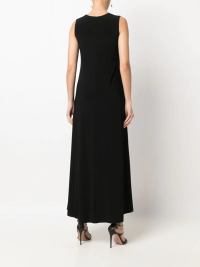Norma Kamali Jersey Long Dress In Schwarz
