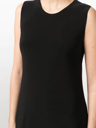 Norma Kamali Jersey Long Dress In Schwarz