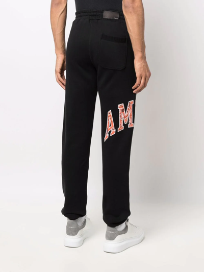 Shop Amiri Side Logo-print Track Pants In Schwarz