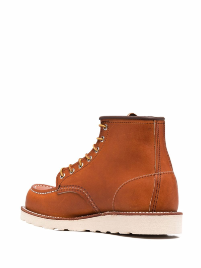 Shop Red Wing Shoes Lace-up Leather Boots In Braun