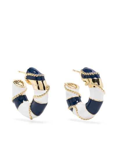 Shop Shrimps Sailor Hoop Earrings In Weiss