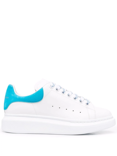 Shop Alexander Mcqueen Oversized Sole Sneakers In Weiss