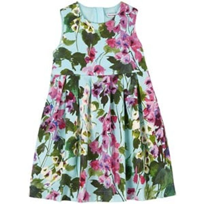 Shop Dolce & Gabbana Green Floral Dress