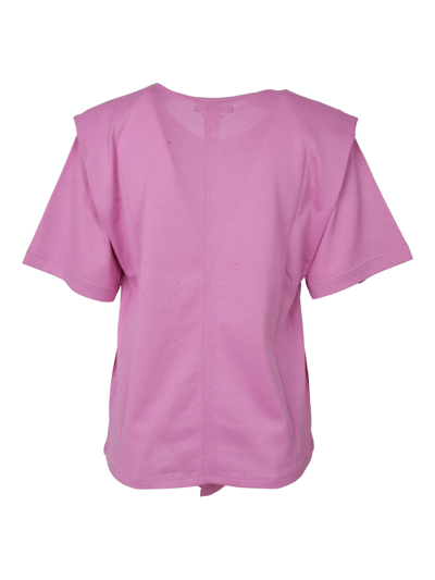 Shop Isabel Marant Zelikia T-shirt Clothing In Pink &amp; Purple