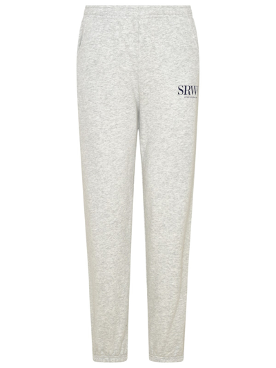 Shop Sporty And Rich Grey Cotton Sweatpants