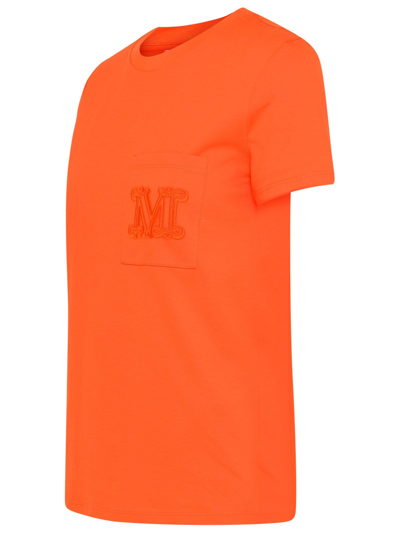 Shop Max Mara Orange Cotton Ennio T-shirt