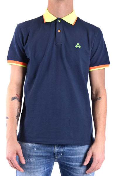 Shop Peuterey Polos In Blue