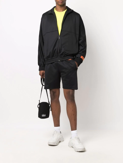 Shop Heron Preston Logo-patch Track Shorts In Schwarz