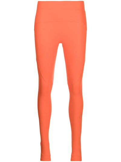 Adidas By Stella Mccartney High-waisted Sports Leggings In Orange | ModeSens