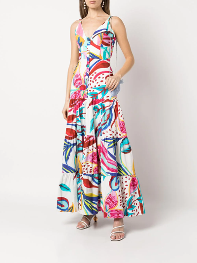 Shop Patbo Stargazer Midi Dress In Mehrfarbig