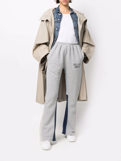 Gallery Dept. Panelled Flared Track Pants In Grey | ModeSens