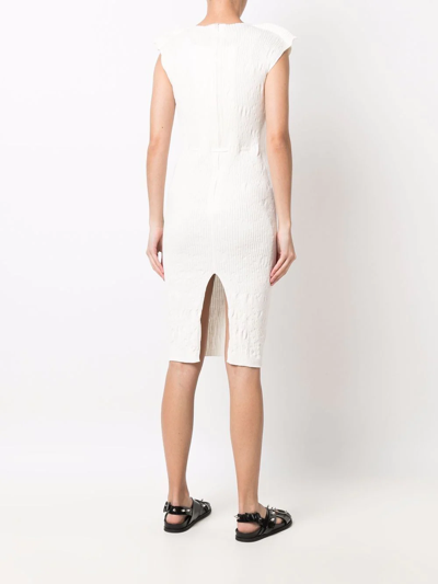 Shop Vivienne Westwood Kate Corset Midi Dress In Weiss