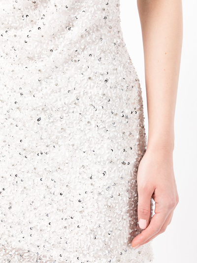 Shop Retroféte Embellished Mini Dress In Weiss