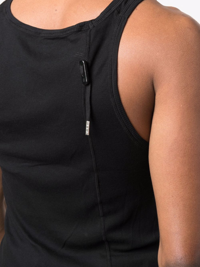 Shop Boris Bidjan Saberi Long Scoop-neck Tank Top In Schwarz