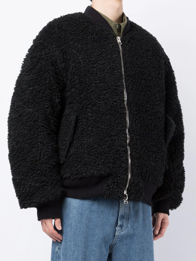 Readymade Zip-detail Bomber Jacket In Schwarz