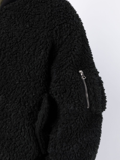 Shop Readymade Zip-detail Bomber Jacket In Schwarz