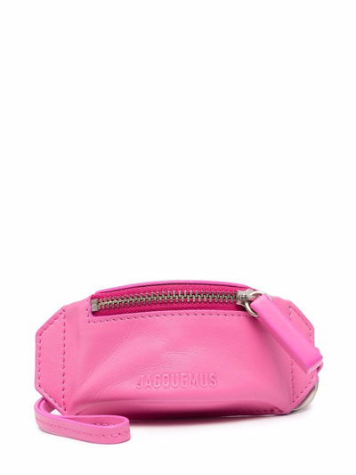 Shop Jacquemus Logo-embossed Wallet In Rosa