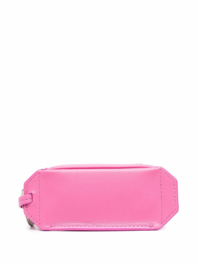 Shop Jacquemus Logo-embossed Wallet In Rosa