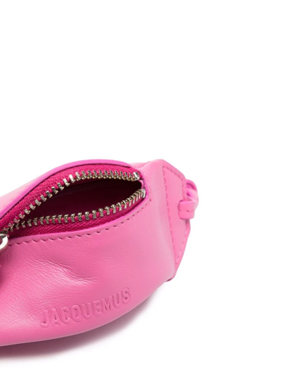 Shop Jacquemus Logo-embossed Wallet In Rosa