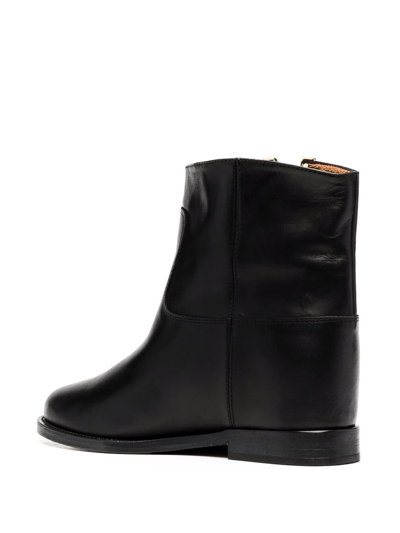 Shop Via Roma 15 Logo Ankle Boots In Schwarz