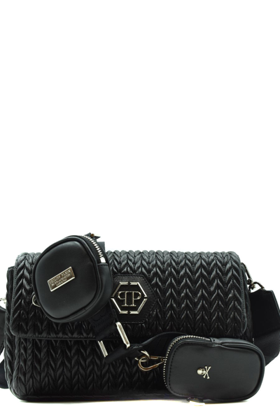 Shop Philipp Plein Shoulder Bags In Black