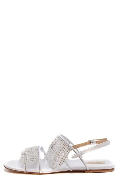 Shop Polly Plume Sandals In White