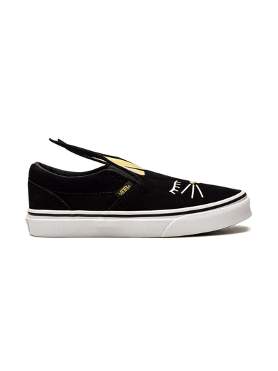 Shop Vans Slip-on Rabbit-ear Sneakers In Black